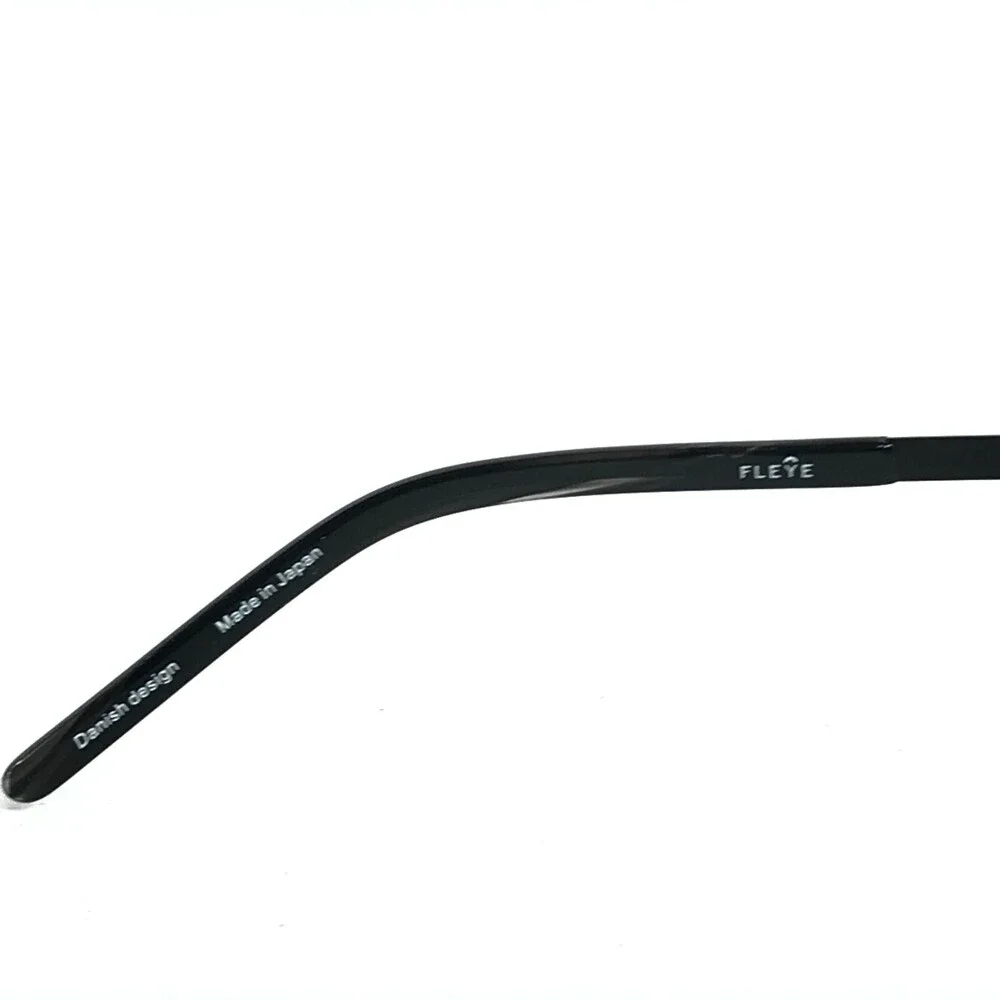 Fleye TILDA COL.033 Eyeglasses Frames Black Gray Horn Square MISSING NOSE PIECE
